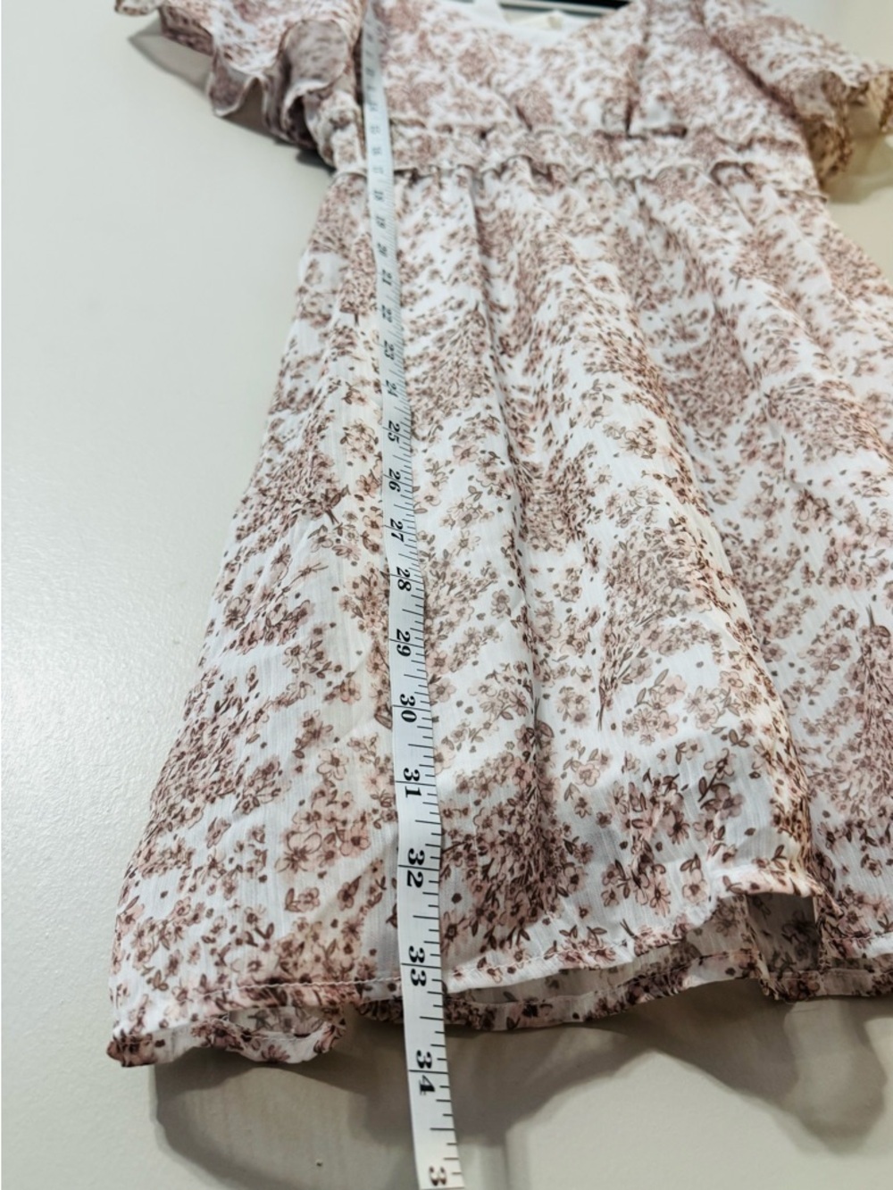 Altarβd State Floral Babydoll Dress Size M Boho Cottagecore - Picture 6 of 8